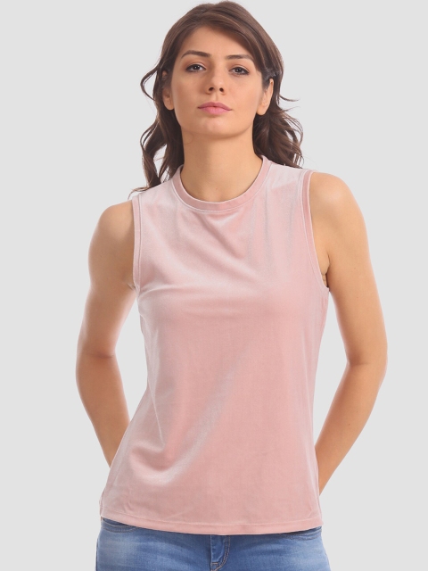 

GAP Women Pink Solid Top