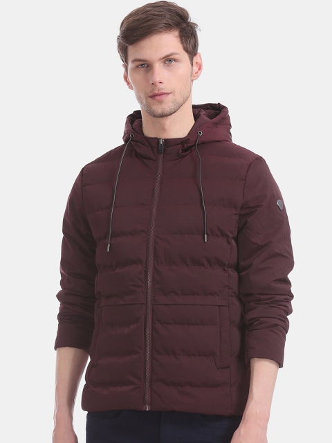

U.S. Polo Assn. Men Burgundy Solid Puffer Jacket
