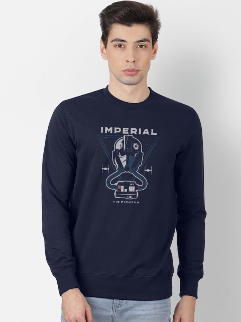 

Free Authority Men Navy Blue & Off-White Star Wars Printed Sweatshirt