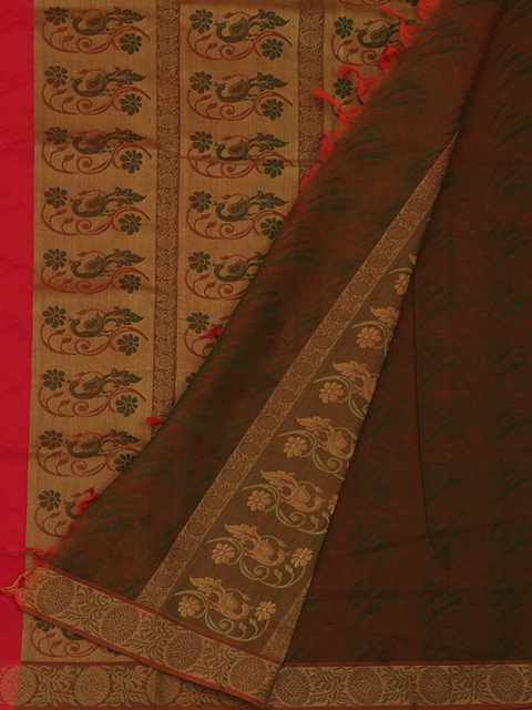 

Pothys Pink Solid Pure Cotton Saree