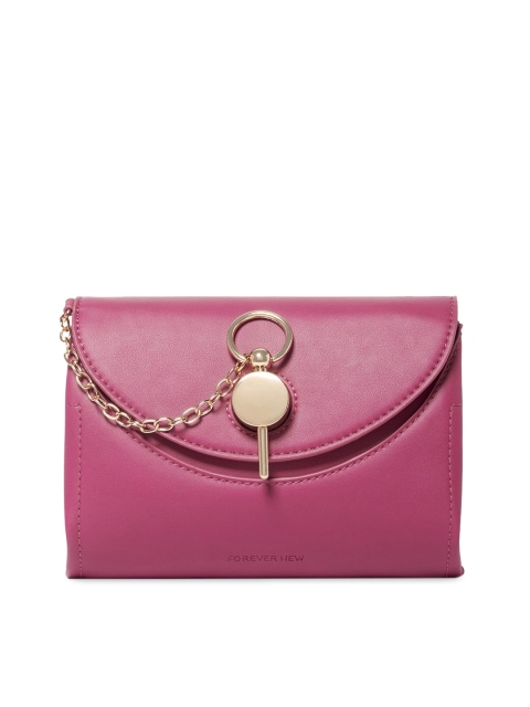 

Forever New Pink Solid Sling Bag