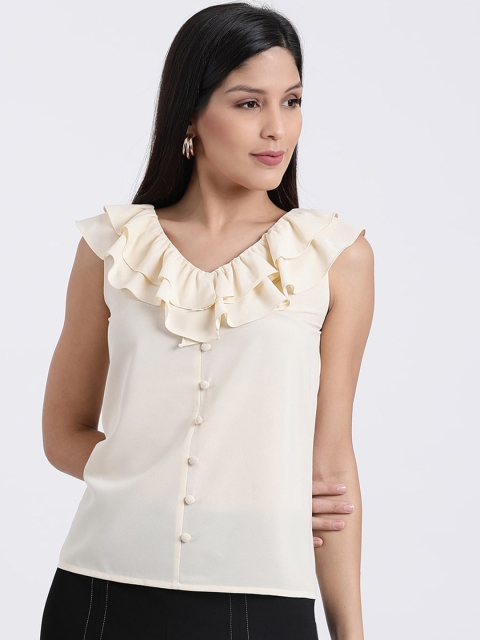 

Zink London Women Beige Solid Top