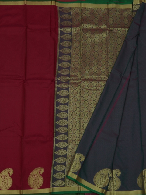 

Pothys Magenta Woven Design Art Silk Saree