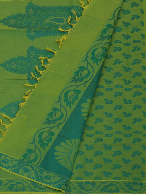 

Pothys Green Woven Design Pure Cotton Saree