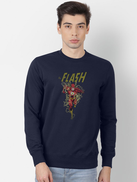 

Free Authority Men Navy Blue Flash Printed Sweatshirt
