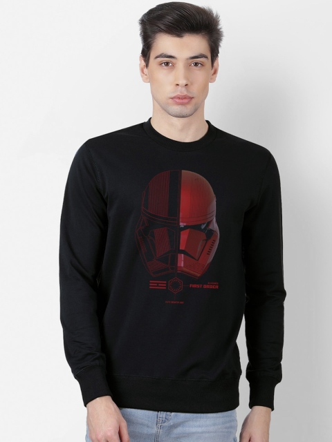 

Free Authority Men Black Star Wars Printed Sweatshirt