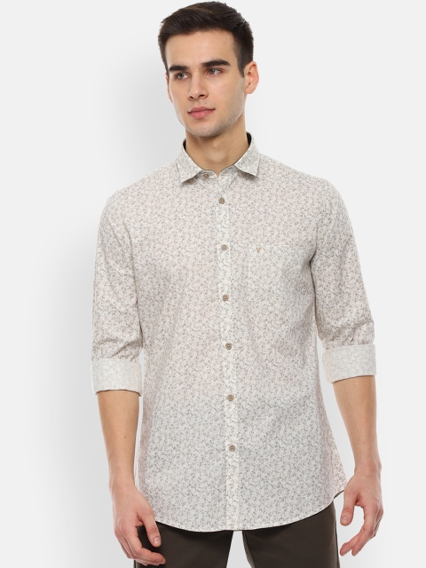 

Van Heusen Sport Men Beige Slim Fit Printed Casual Shirt