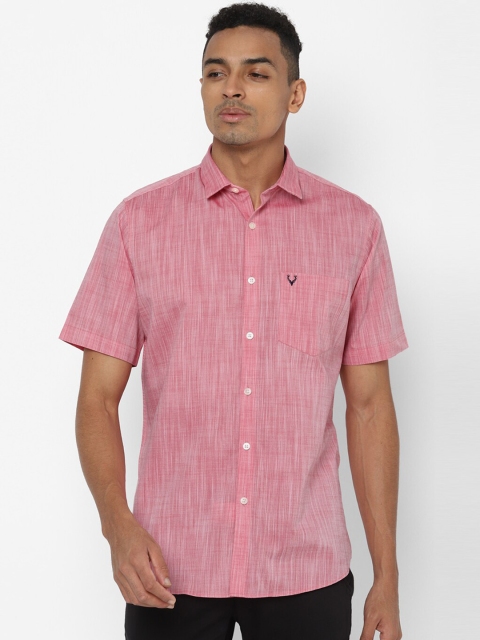 

Allen Solly Men Pink Regular Fit Self Design Casual Shirt