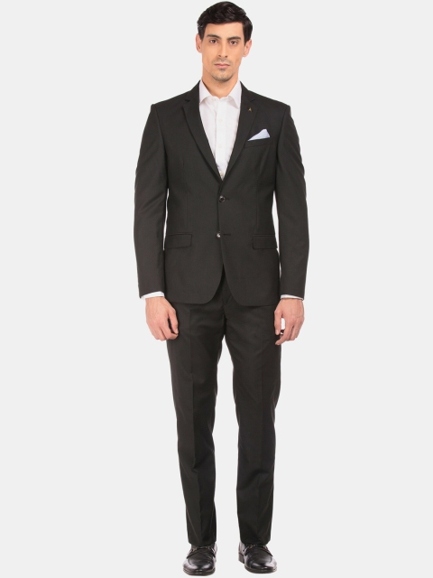 

Arrow Men Black Solid Single-Breasted Formal Suit