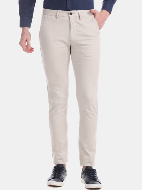 

Arrow Sport Men Grey Slim Fit Solid Formal Trousers