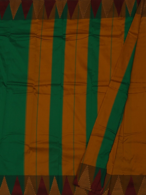 

Pothys Green & Orange Art Silk Striped Saree