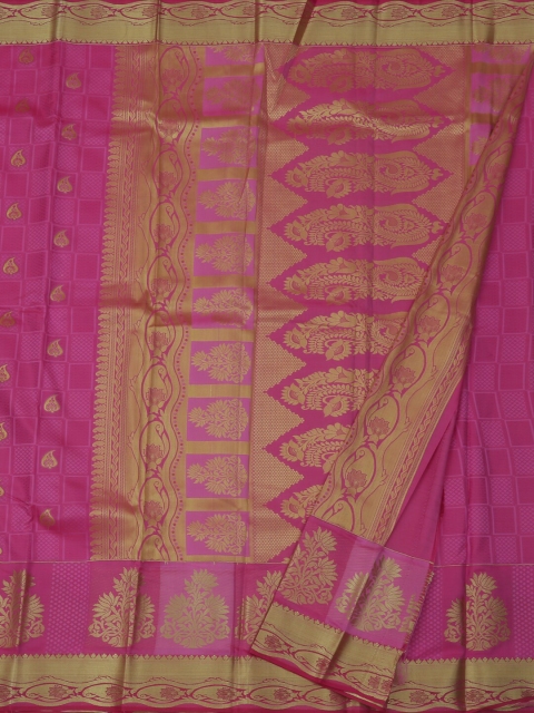 

Pothys Pink Woven Design Art Silk Saree