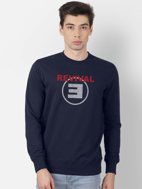

Free Authority Eminem Print Navy Sweatshirt for Men, Navy blue