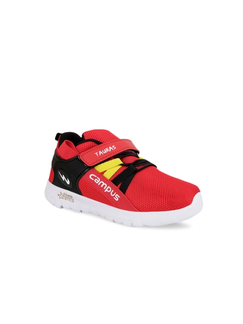 

Campus Unisex Kids Red Mesh Running Shoes