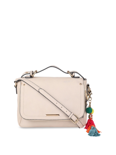 

ALDO Women Beige Solid Satchel