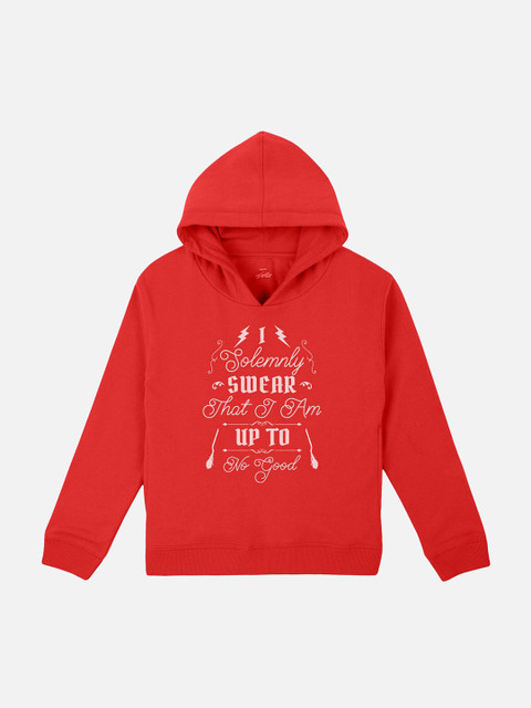 

Kids Ville Boys Red Harry Potter Printed Hooded Sweatshirt