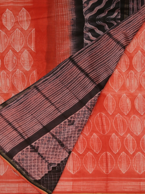 

Pothys Peach-Coloured Woven Design Cotton Blend Saree