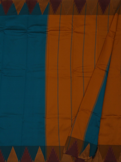 

Pothys Blue & Brown Art Silk Woven Design Saree