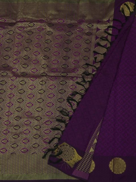 

Pothys Violet Woven Design Art Silk Saree