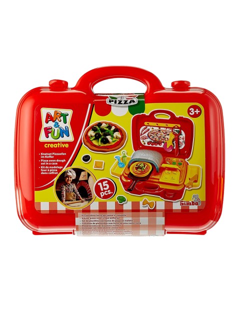 

ART & FUN Kids Multicoloured Simba A and F Dough Set Pizza Oven in Case, Multi