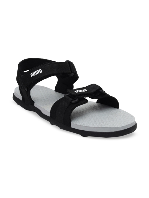 

Puma Men Black Buckle X IDP Sports Sandal