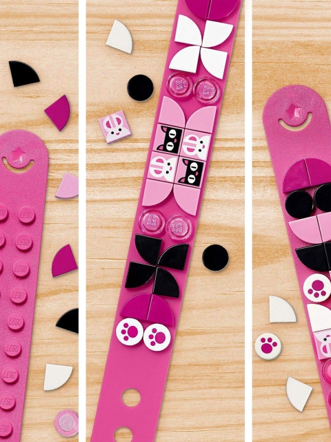 

LEGO Kids Pink & Black Funky Animals Bracelet
