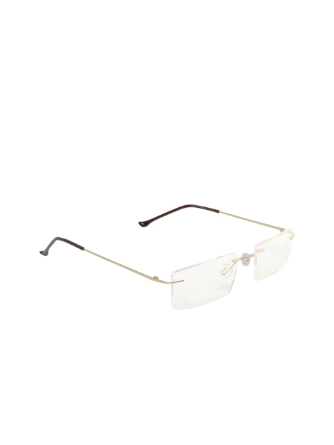 

CRIBA Unisex Transparent Solid Rimless Rectangle Frames
