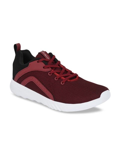 

OFF LIMITS Men Maroon & Black Running Shoes