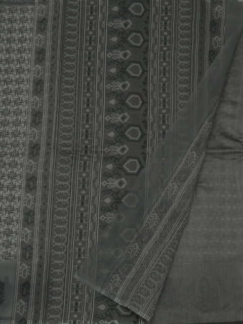 

Pothys Grey Printed Supernet Saree