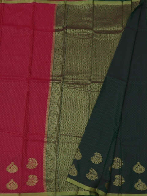 

Pothys Pink & Green Art Silk Woven Design Saree