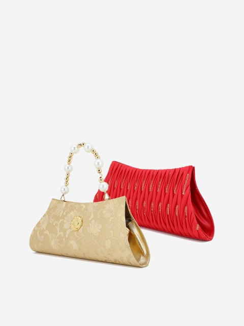 

Element Cart Set of 2 Purse Clutches, Beige