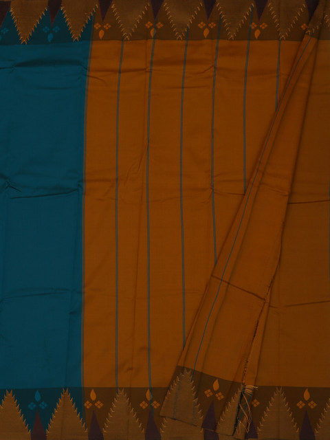 

Pothys Blue & Brown Art Silk Woven Design Saree