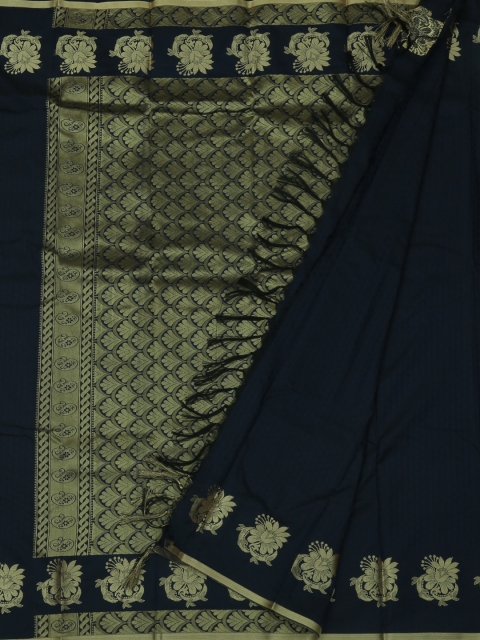 

Pothys Navy Blue Woven Design Art Silk Saree