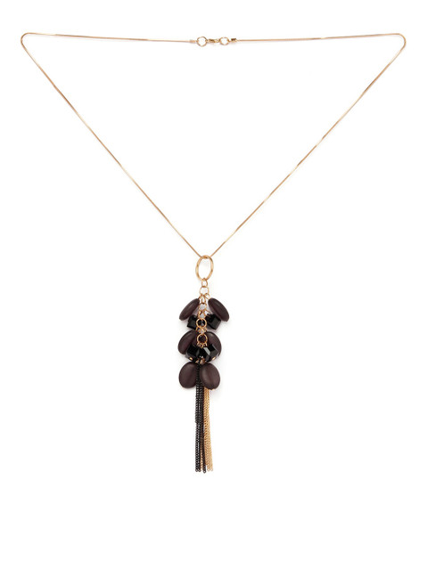 

Globus Gold-Plated & Black Necklace