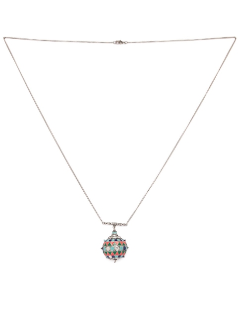 

Globus Silver-Plated Enamelled Necklace