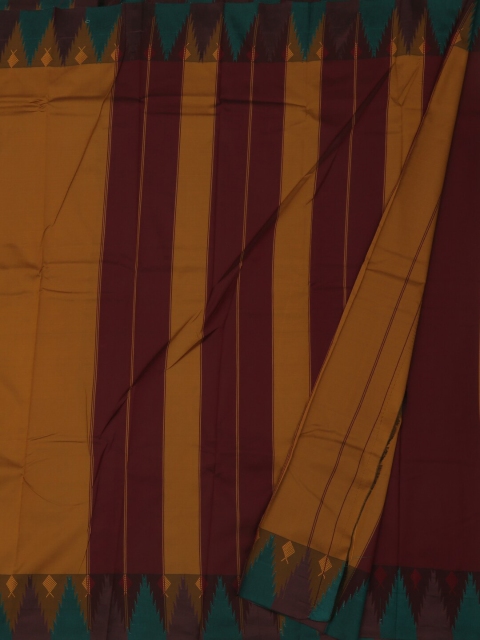 

Pothys Mustard & Maroon Art Silk Woven Design Saree