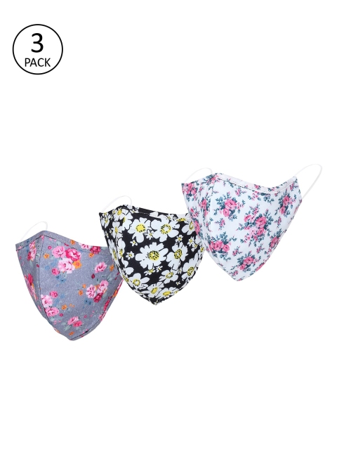 

Alvaro Castagnino Unisex 3 Pcs Reusable Outdoor 3-Ply Cloth Masks, Multi