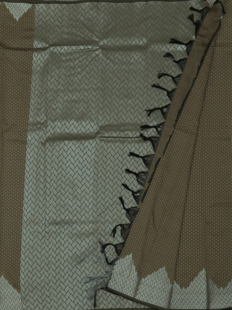 

Pothys Brown & Grey Art Silk Printed Saree