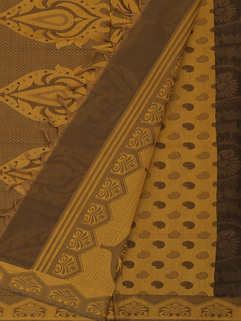 

Pothys Coffee Brown Printed Pure Cotton Saree