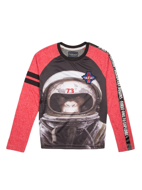

Cherokee Boys Black Printed Round Neck T-shirt