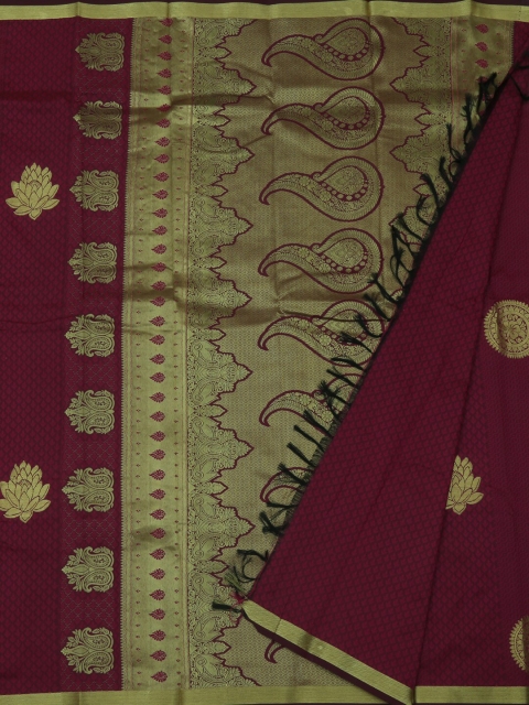 

Pothys Maroon Woven Design Art Silk Saree