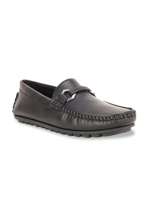 

CASOR Men Black Driving Shoes