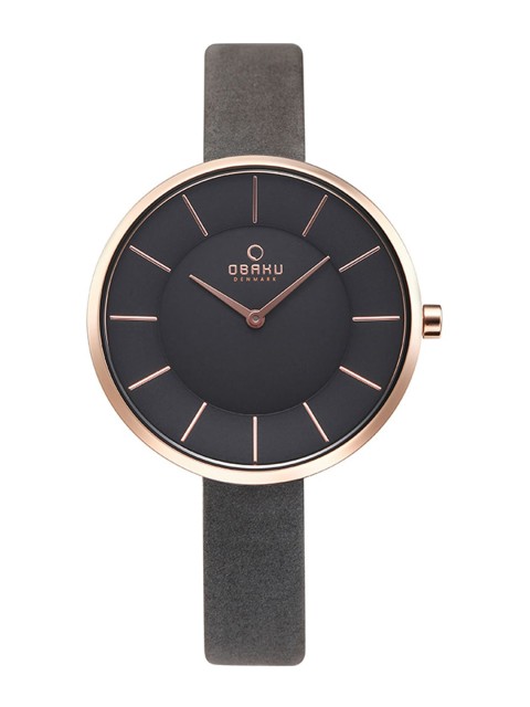

Obaku Women Grey Analogue Watch