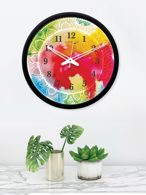 

RANDOM Multicoloured Round Printed Analogue Wall Clock (30.48 cm x 30.48 cm), Multi