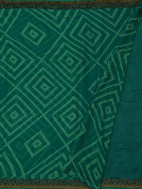 

Pothys Green Printed Poly Georgette Saree