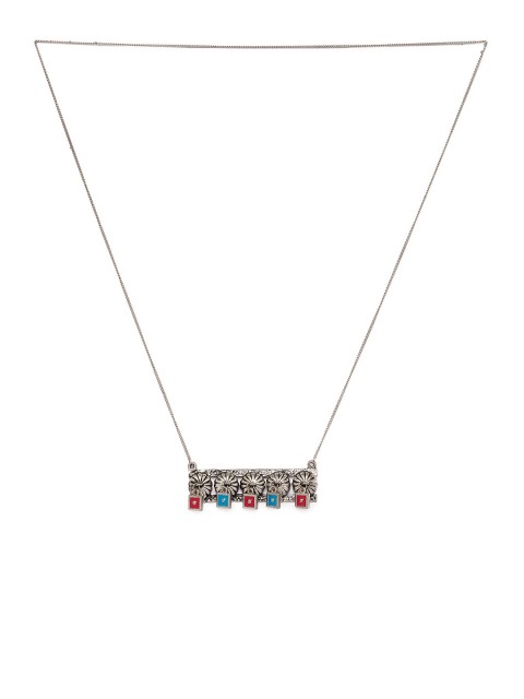 

Globus Silver-Plated Metal Enamelled Necklace