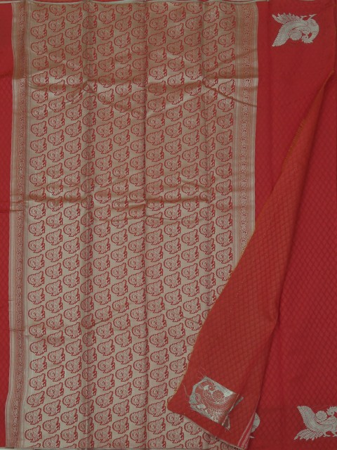 

Pothys Pink & Gold-Toned Art Silk Woven Design Saree