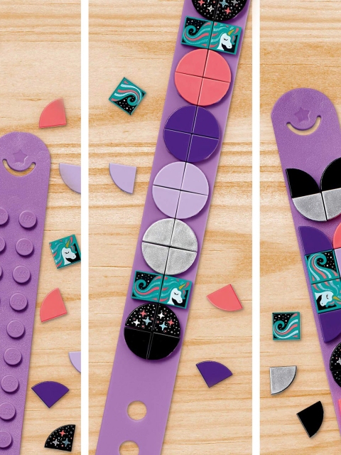

LEGO Kids Purple Lego Sparkly Unicorn Bracelet Set