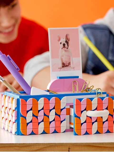 

LEGO Kids Blue & Pink Desk Organizer