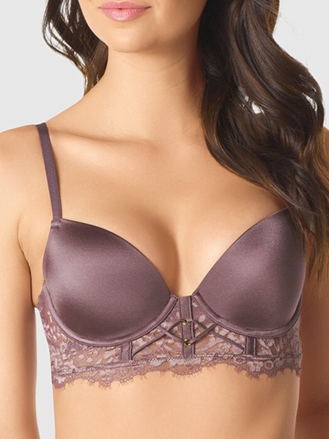 

La Senza Mauve Solid Underwired Lightly Padded Everyday Bra 11149736-79B6